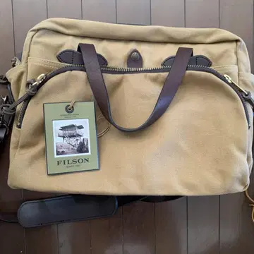 FILSON 비즈니스 백 베이지 캔버스