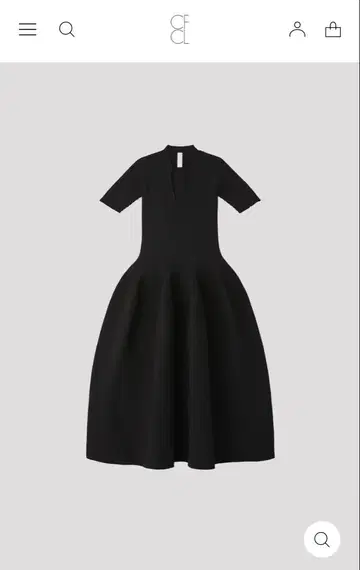 cfcl POTTERY SHORT SLEEVE DRESS 블랙
