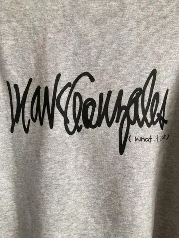 Mark Gonzales 그레이 하프 지퍼 맨투맨