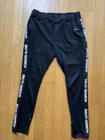 NUMBER (N)INE 블랙 조거 팬츠