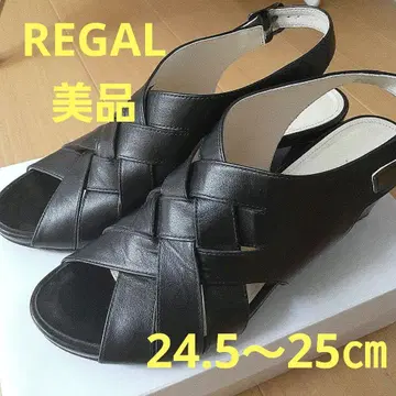 새상품급 REGAL 리 샌들 블랙 24.5~25cm