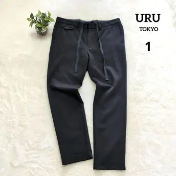 [ 우루 도쿄 ] 울 혼방 테이퍼드 팬츠 1 S 사이즈 네이비 이지
