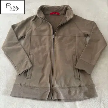 레이빔즈 풀 집업 드라이버즈 니트 베이지 가을/겨울 여성용 M