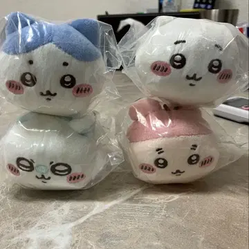 새상품 치이카와 (먼작귀) 누워있는 봉제 인형 4개 세트