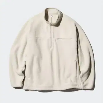 UNIQLO 플리스 오버 사이즈 하프 지퍼 풀오버 M