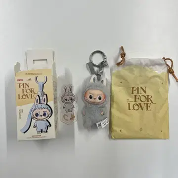 [ C ] LABUBU 핀 포 러브 봉제 인형 펜던트