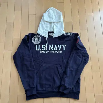 AVIREX 후드티 사이즈 L 네이비