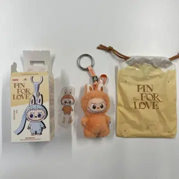 [ J ] LABUBU 럽럽 PIN FOR LOVE 봉제 인형 펜던트