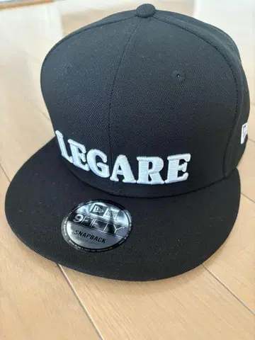 LEGARE 블랙 스냅백 캡 레가레 NEWERA