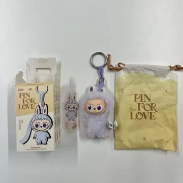 [ E ] LABUBU 러브러브 PIN FOR LOVE 봉제 인형 펜던트