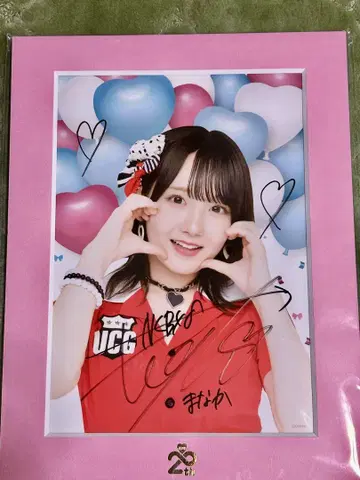 AKB48 타구치 마나카 씨 친필 사인 사진 프레임