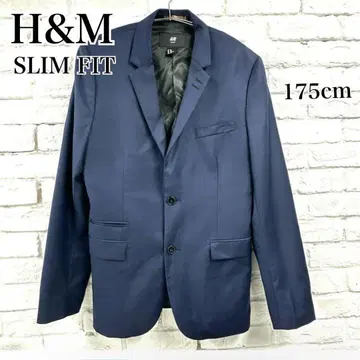 새상품급 H&M 테일러드 자켓 네이비 175 슬림핏