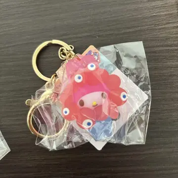 오사카 엑스포 산리오 캐릭터 키링 클리어 컬러 마이멜로디
