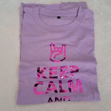 KEEP CALM AND ROCK ON 티셔츠 M 사이즈
