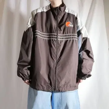 NFL 자수 윈드 브레이커 CREAVELAND BROWNS 브라운즈