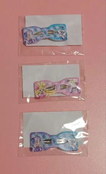 너와 아이돌 프리큐어 영화 예매 특전 리본 클립 3개 세트