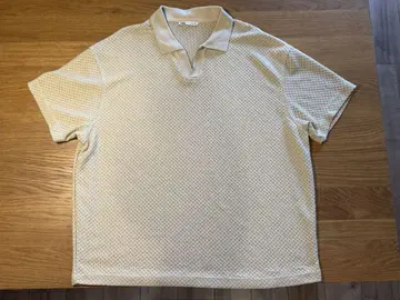 ZARA 카키 니트 피케 셔츠 반팔
