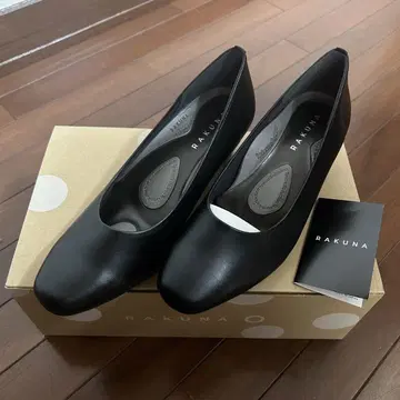 RAKUNA 블랙 펌프스 24.0 4E