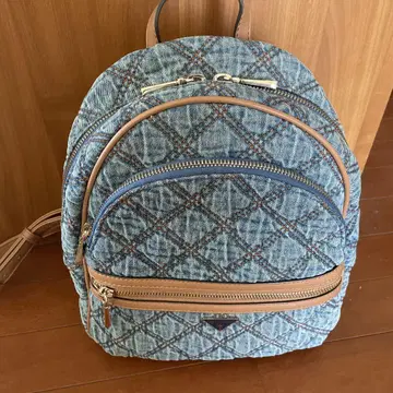 GUESS 데님 패턴 럭색/백팩 새상품