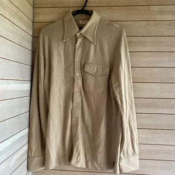 S915.2 Saks Fifth Avenue 베이지 긴팔 셔츠