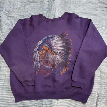 90s 80s 구제 의류 인디언 헤드 맨투맨 빈티지