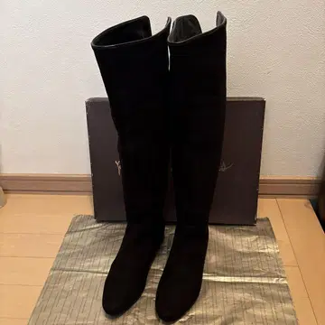 오데뜨 앤 오딜 유나이티드 애로우즈 블랙 롱 부츠 사이즈 36