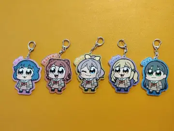 오오카와 부쿠부 x BanG Dream 아크릴 키홀더 5종 세트