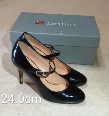 ballin 블랙 하이힐 펌프스 24.0cm