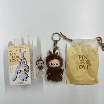 [ L ] LABUBU PIN FOR LOVE 봉제 인형 펜던트