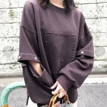 AMERI vintage 2WAY DEKOBOKO TOP