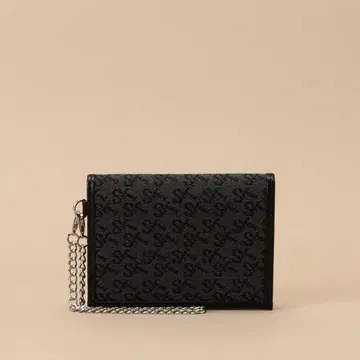 Samantha Thavasa ST Jacquard 패스 케이스 블랙