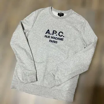 A.P.C. 아페쎄 크루넥 맨투맨 멜란지 그레이 M