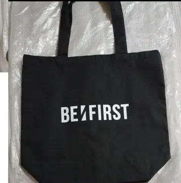 BE:FIRST 초기 로고 블랙 토트백