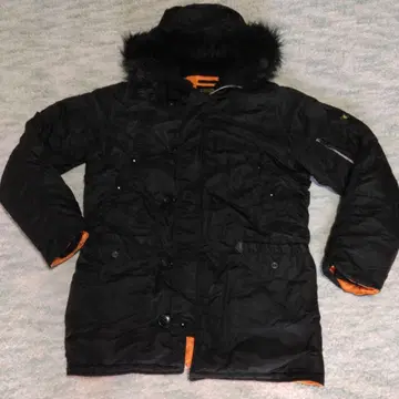ALPHA INDUSTRIES 블랙 밀리터리 자켓 L