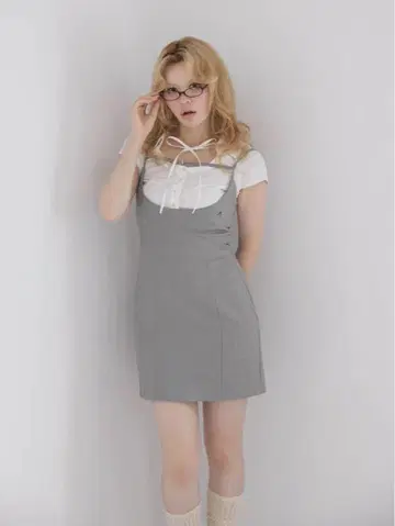Betty layered dress ANDMARY 그레이