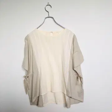 [ 노스 오브제 ] 상의 허리 마크 슬리브리스 루즈핏