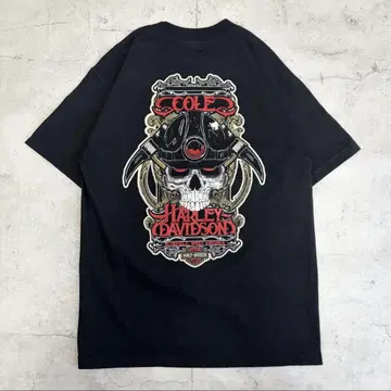 Harley-Davidson 스컬 디자인 Tee