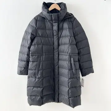 미사용 새상품 23구 시레 타프타 롱 다운 코트 블랙 46