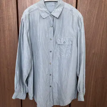 Sheep vintage 실크 셔츠 블루