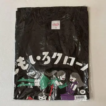 모모이로 클로버 Z 티셔츠 웃음의 치카라다 블랙 M