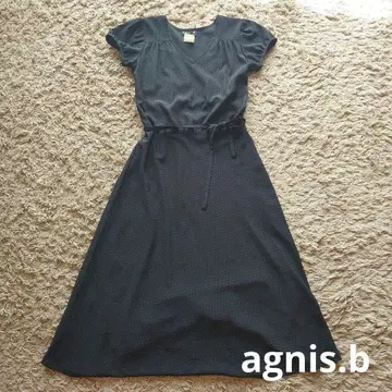 [새상품급] agnis.b 도트 무늬 원피스 허리 리본 포함 에네스베