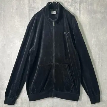PUMA 벨로아 트랙 자켓 자수 로고 Y2K