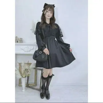 택 포함 새상품 시마무라 마시로 아리스 차이나 케이프 부착 원피스