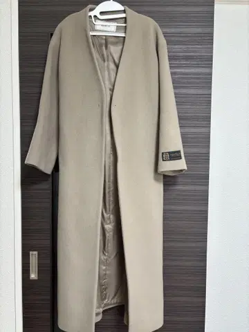 Rouge vif la cle 베이지 노카라 롱 코트