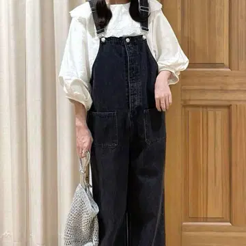 사만사 모스모스 데님/꽃무늬 모듬 살로펫 팬츠