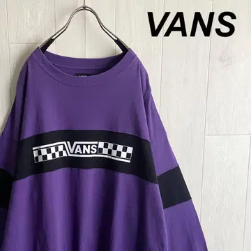 VANS 반스 프린트 로고 긴팔 티셔츠 롱티 L