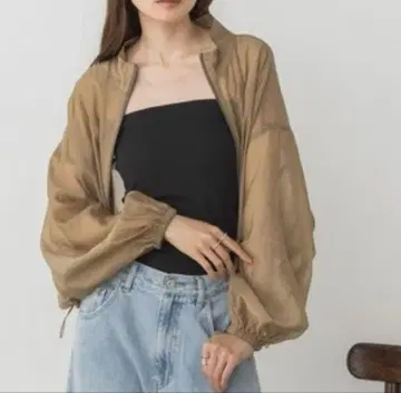 HUNCH 시어 숏 블루종