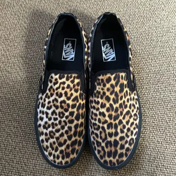 Vans 레오파드 무늬 슬립온 스니커즈