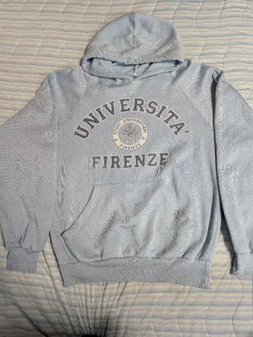 UNIVERSITA 90s 후드티 라이트 블루