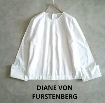 DIANE VON FURSTENBERG 풀오버 블라우스 화이트 4
